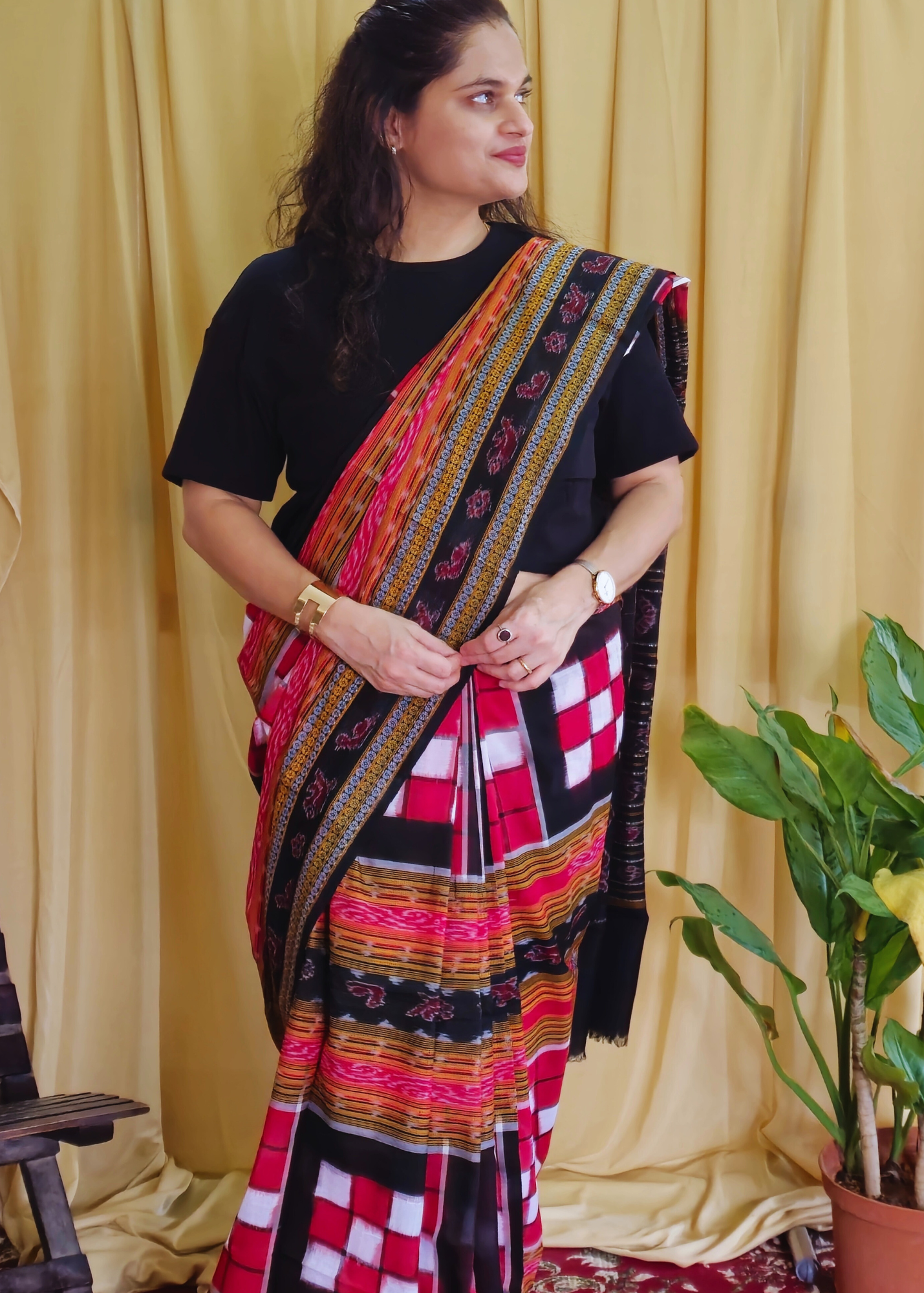 "Lohini" Sambalpuri Handloom Saree - Earthyweaves