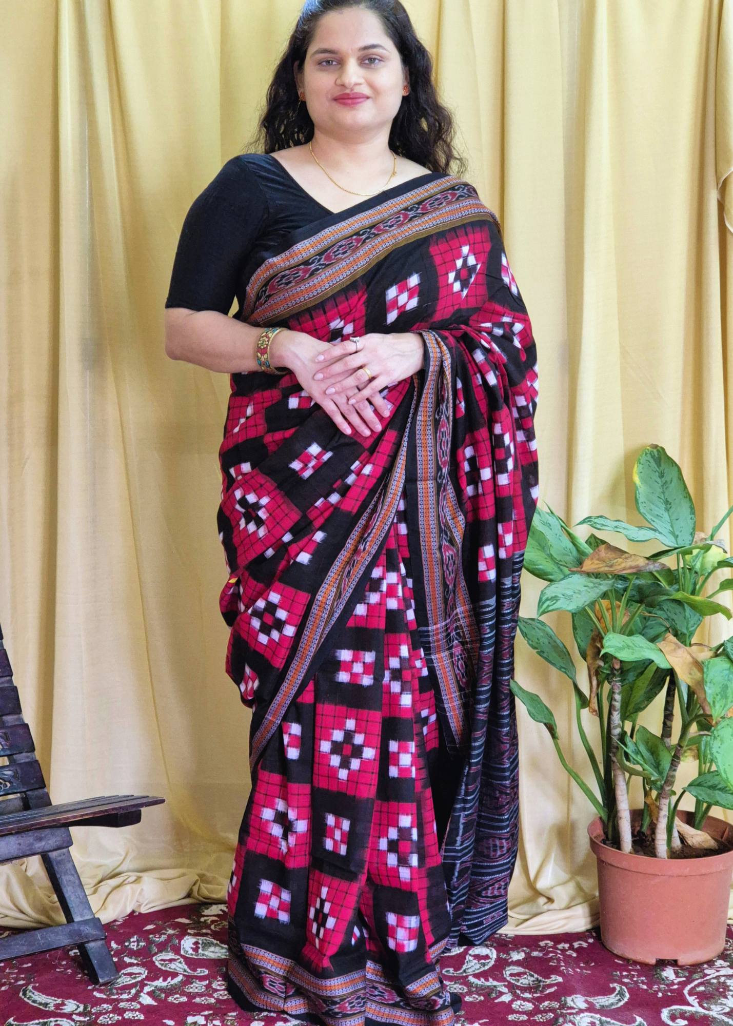 "Kaushiki" Sambalpuri Handloom Saree - Earthyweaves