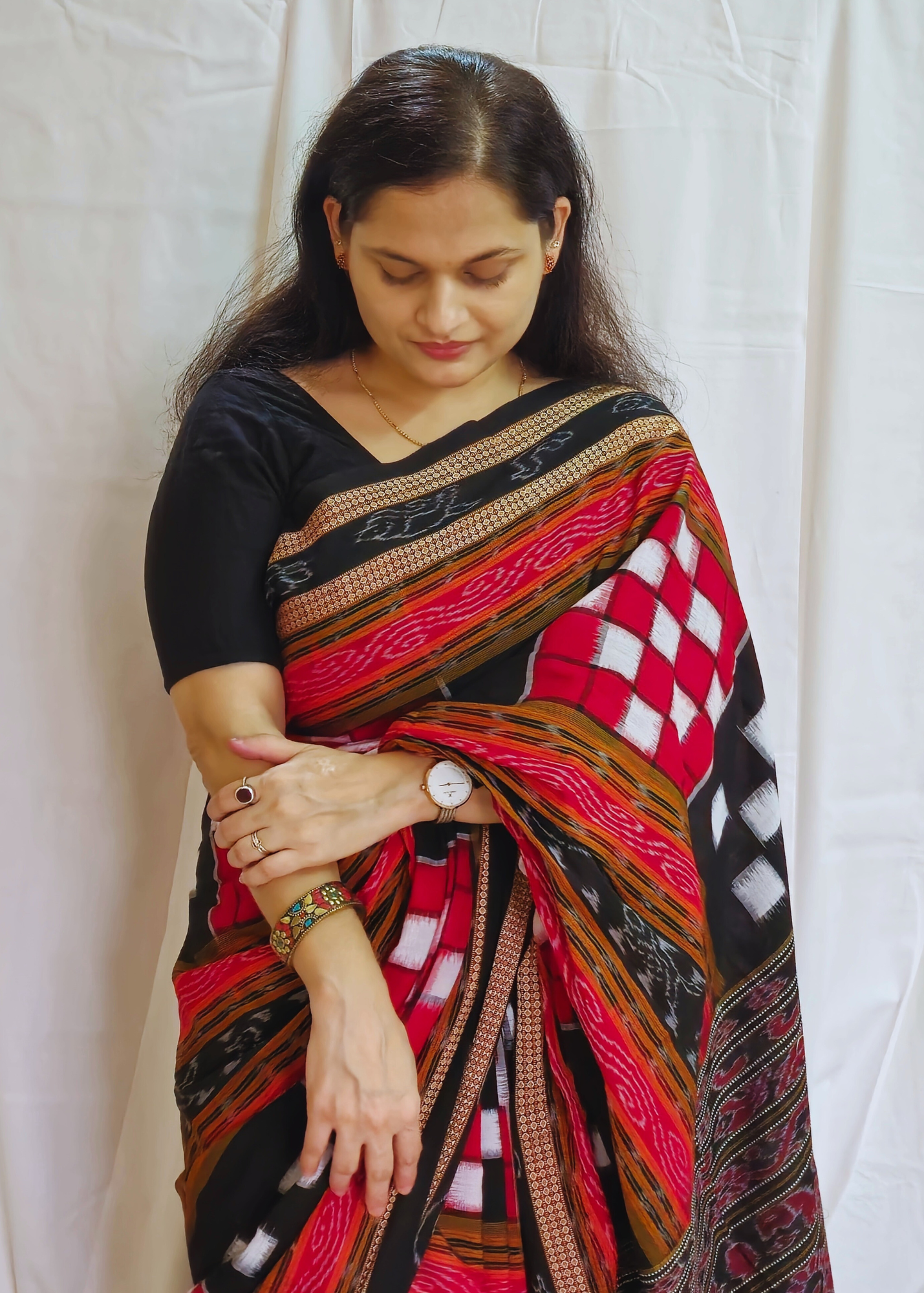 "Arundhati" Sambalpuri Handloom Saree - Earthyweaves