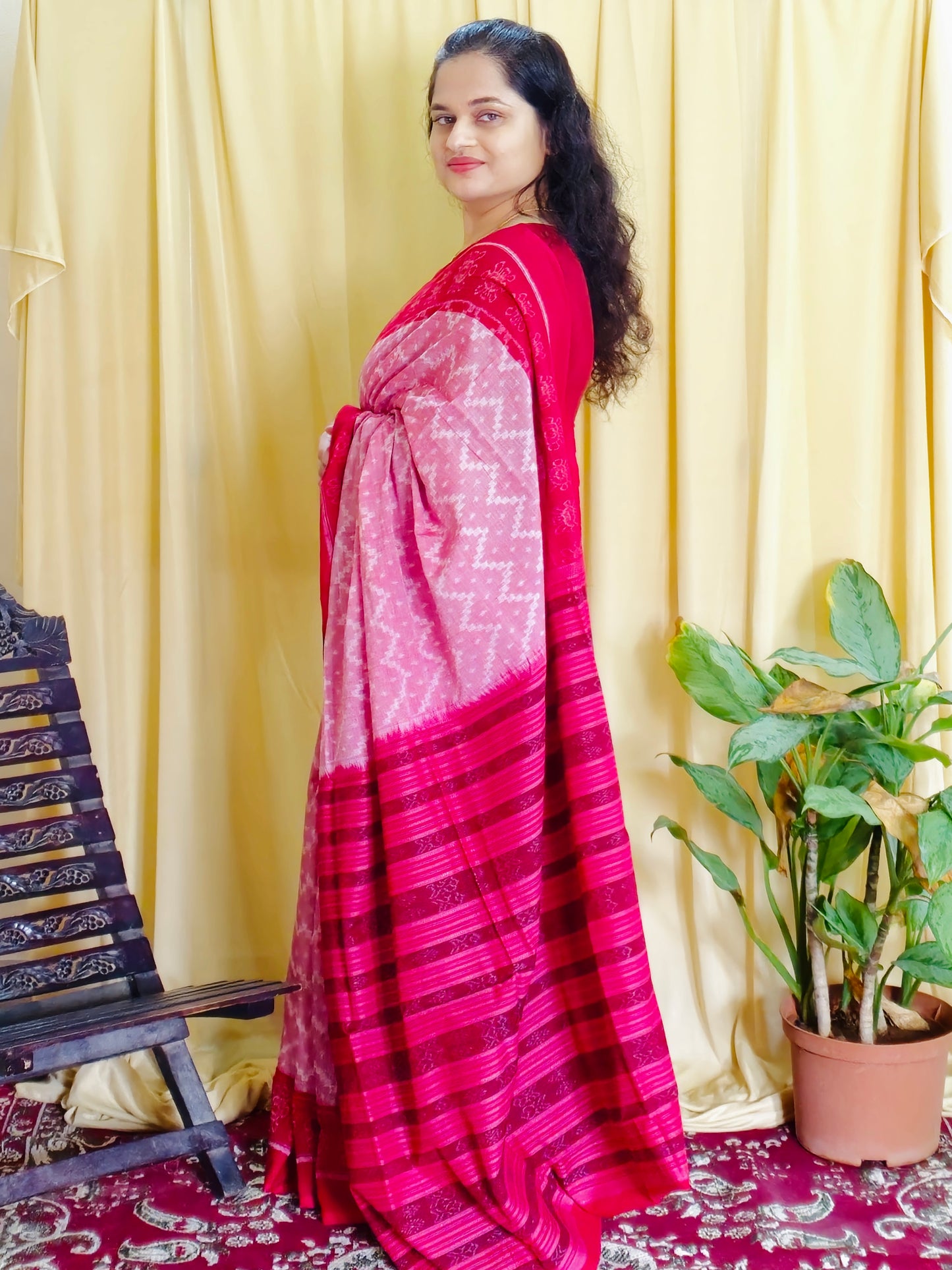 "Pratibha" Sambalpuri Handloom Saree - Earthyweaves