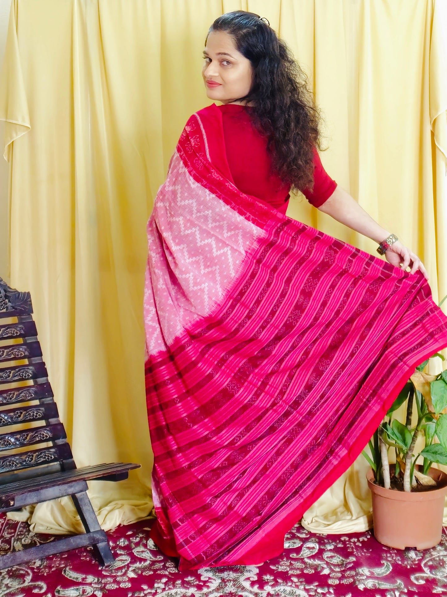 "Pratibha" Sambalpuri Handloom Saree - Earthyweaves