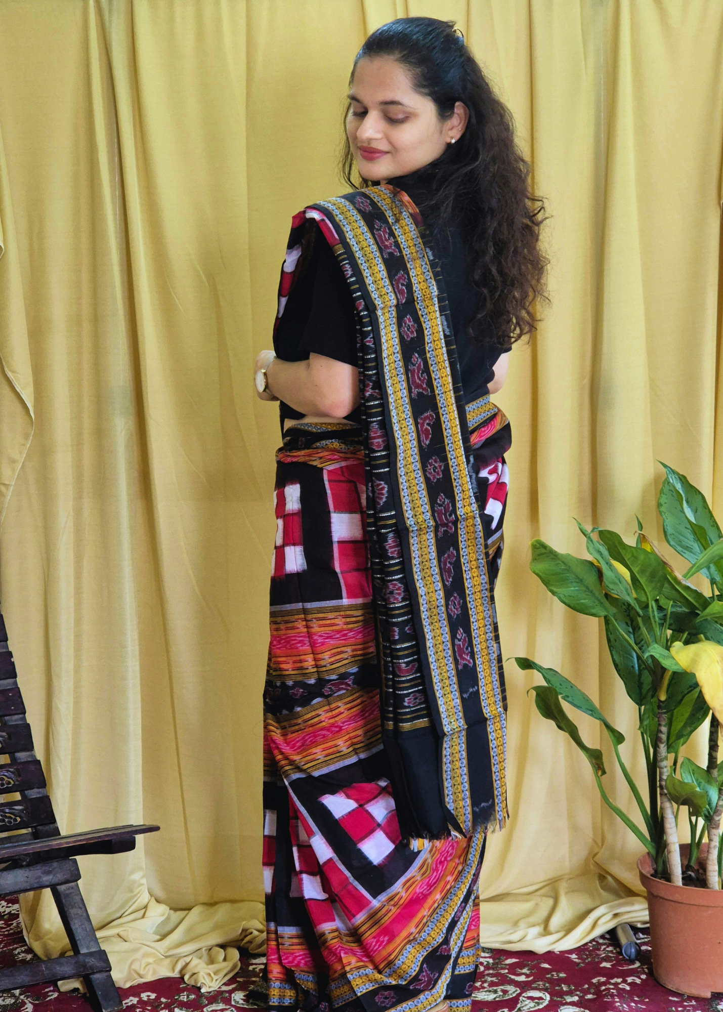 "Lohini" Sambalpuri Handloom Saree - Earthyweaves