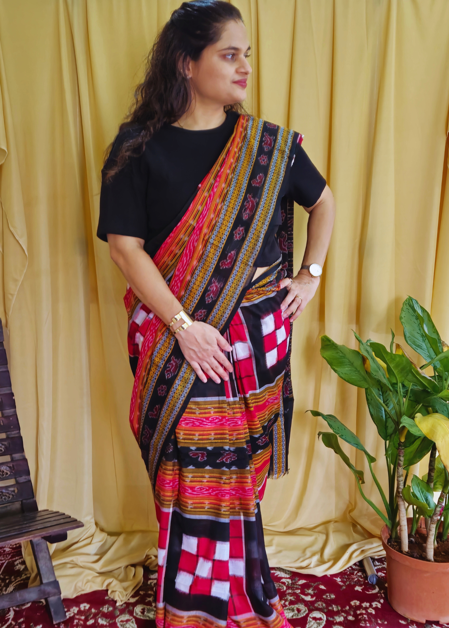 "Lohini" Sambalpuri Handloom Saree - Earthyweaves