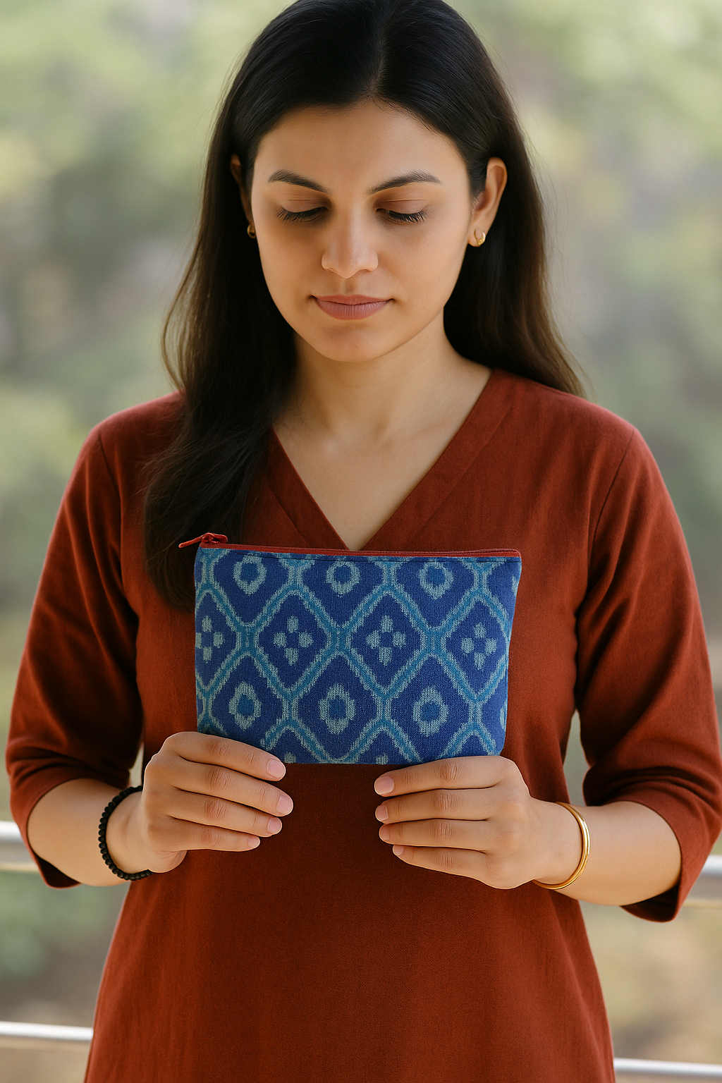 Handloom Utility Pouch - Earthyweaves