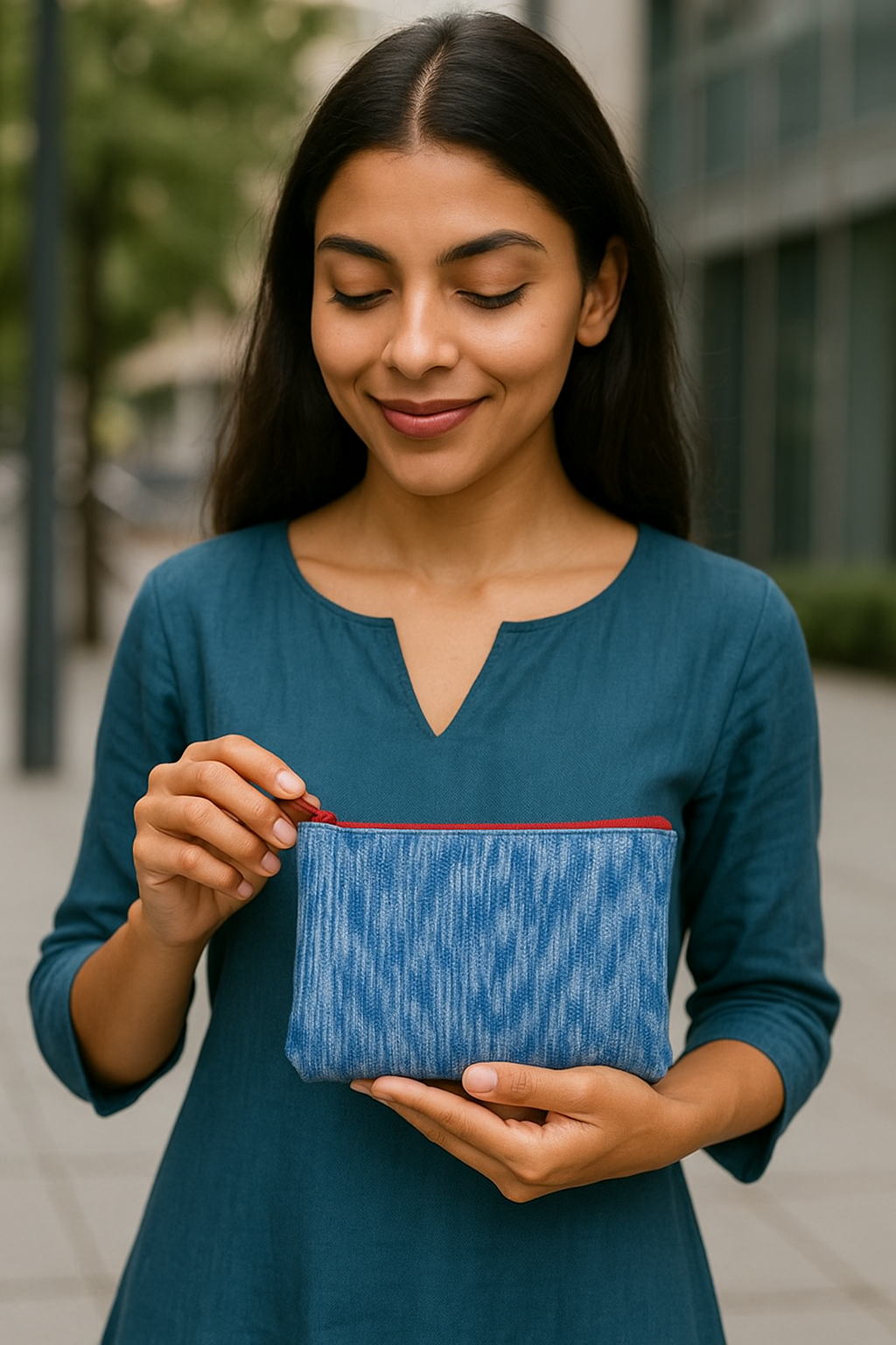 Handloom Utility Pouch - Earthyweaves