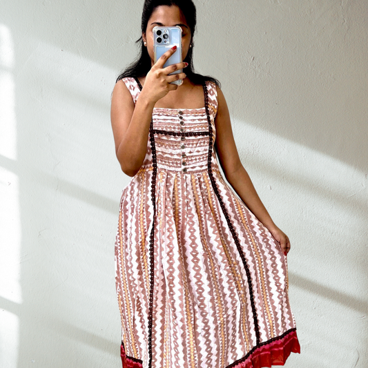 "Chitrakrita" Sambalpuri Dress - Earthyweaves