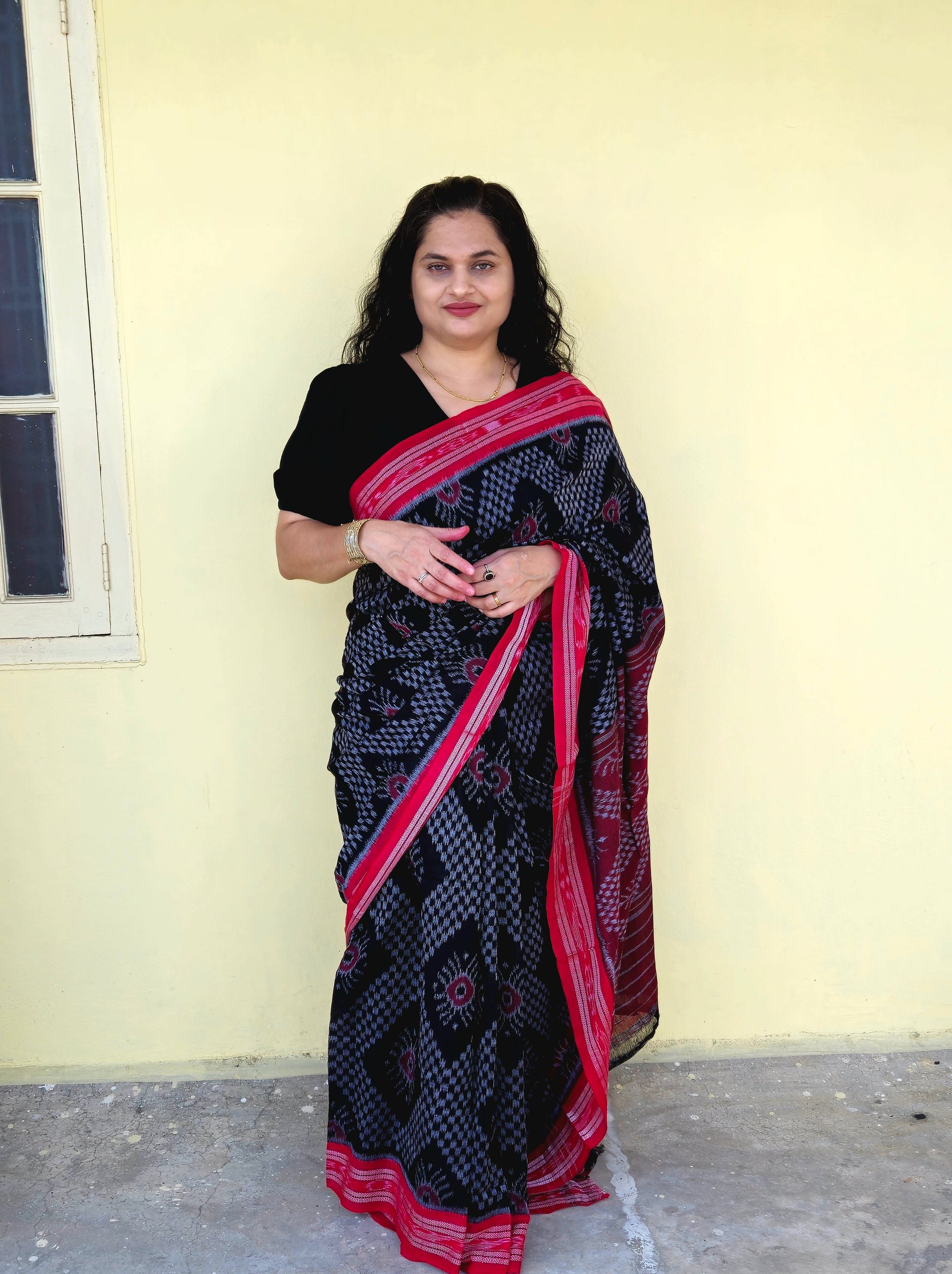 "Tanirika" Sambalpuri Cotton Saree - Earthyweaves