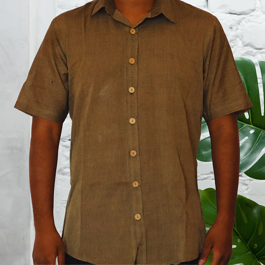 Handloom Cotton Unisex Shirt - Earthyweaves