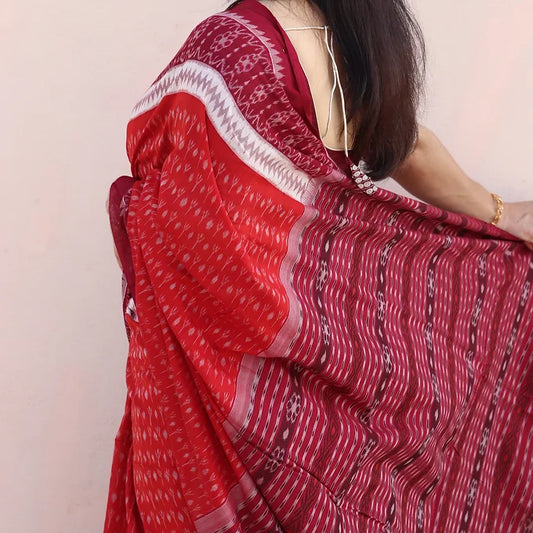 Sambalpuri Cotton Saree - Earthyweaves