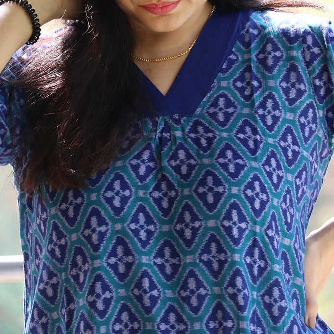 "Varunika" Sambalpuri Kurta - Earthyweaves