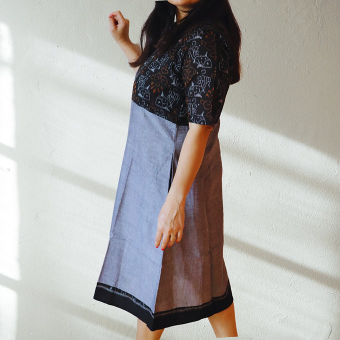 "Amrithika" Sambalpuri Kurta - Earthyweaves