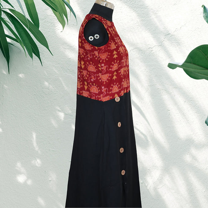 "GauriKamala" Sambalpuri Dress - Earthyweaves