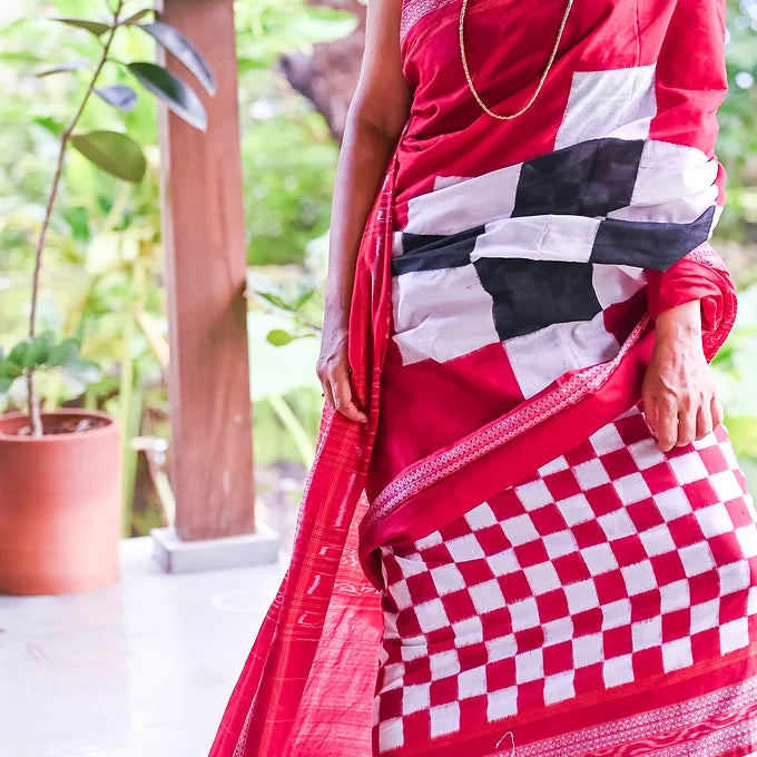 "DevaChandan" Sambalpuri Saree - Earthyweaves