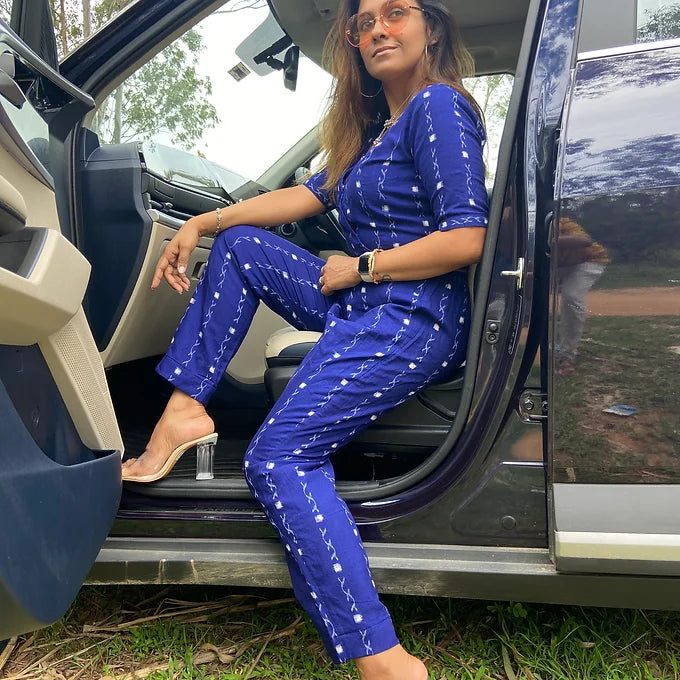 "Nilaranya" Sambalpuri Co-ord Set - Earthyweaves