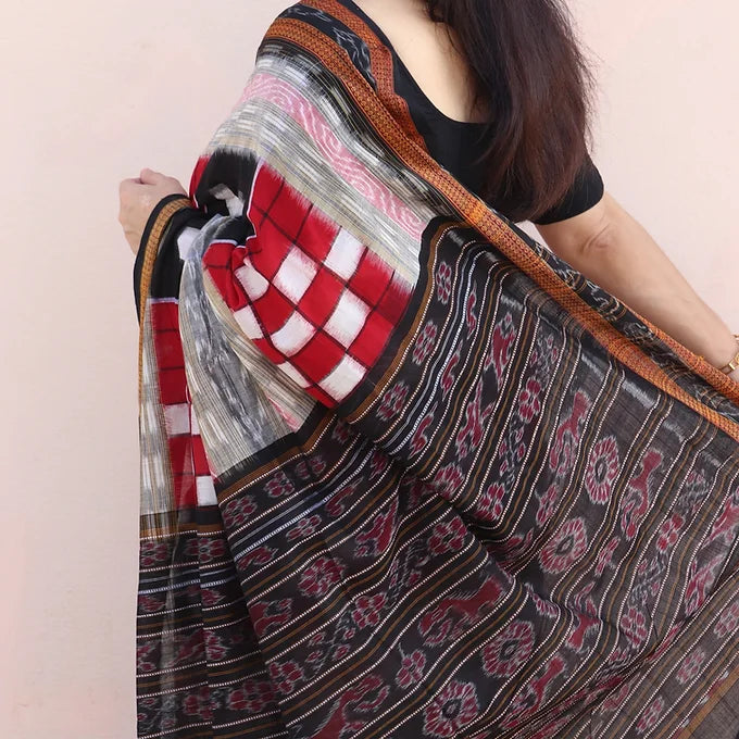 Sambalpuri Cotton Saree - Earthyweaves