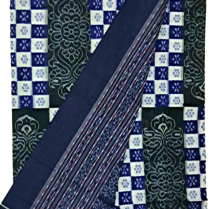 "Nilakrushi" Sambalpuri Saree - Earthyweaves