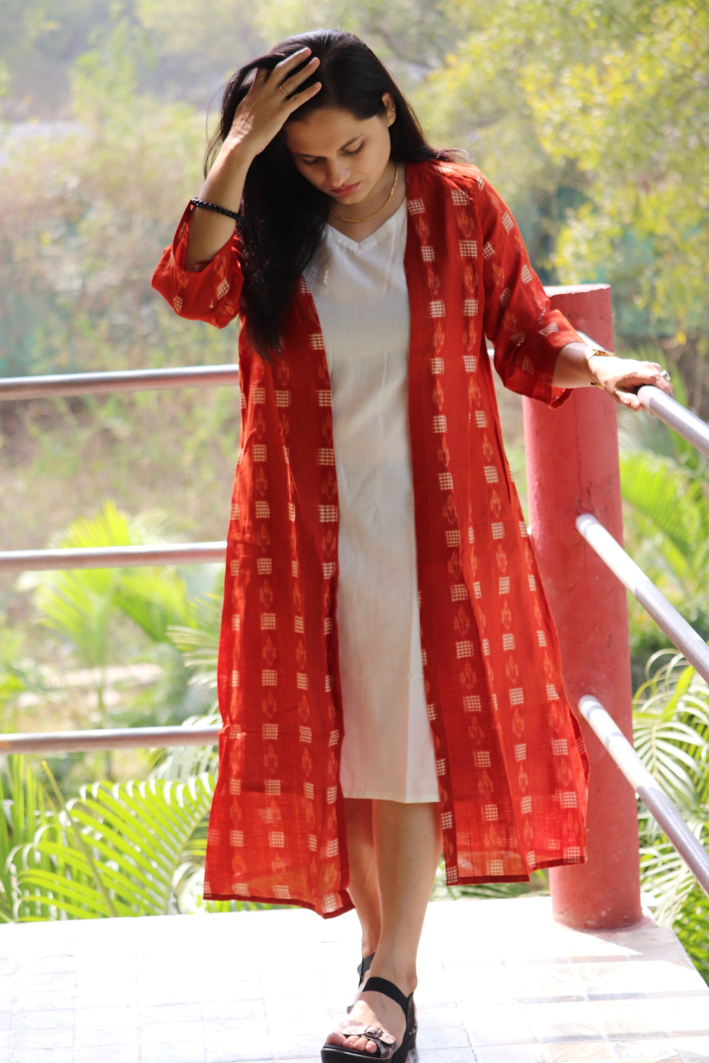 "AgniSvarna" Sambalpuri Dress - Earthyweaves