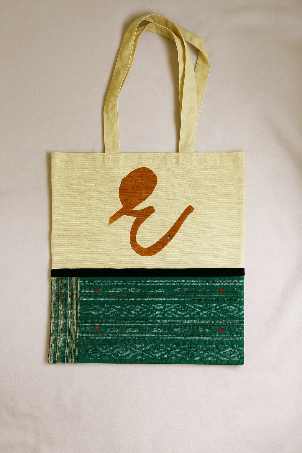 Upcycled Patchwork Tote Bag - Earthyweaves