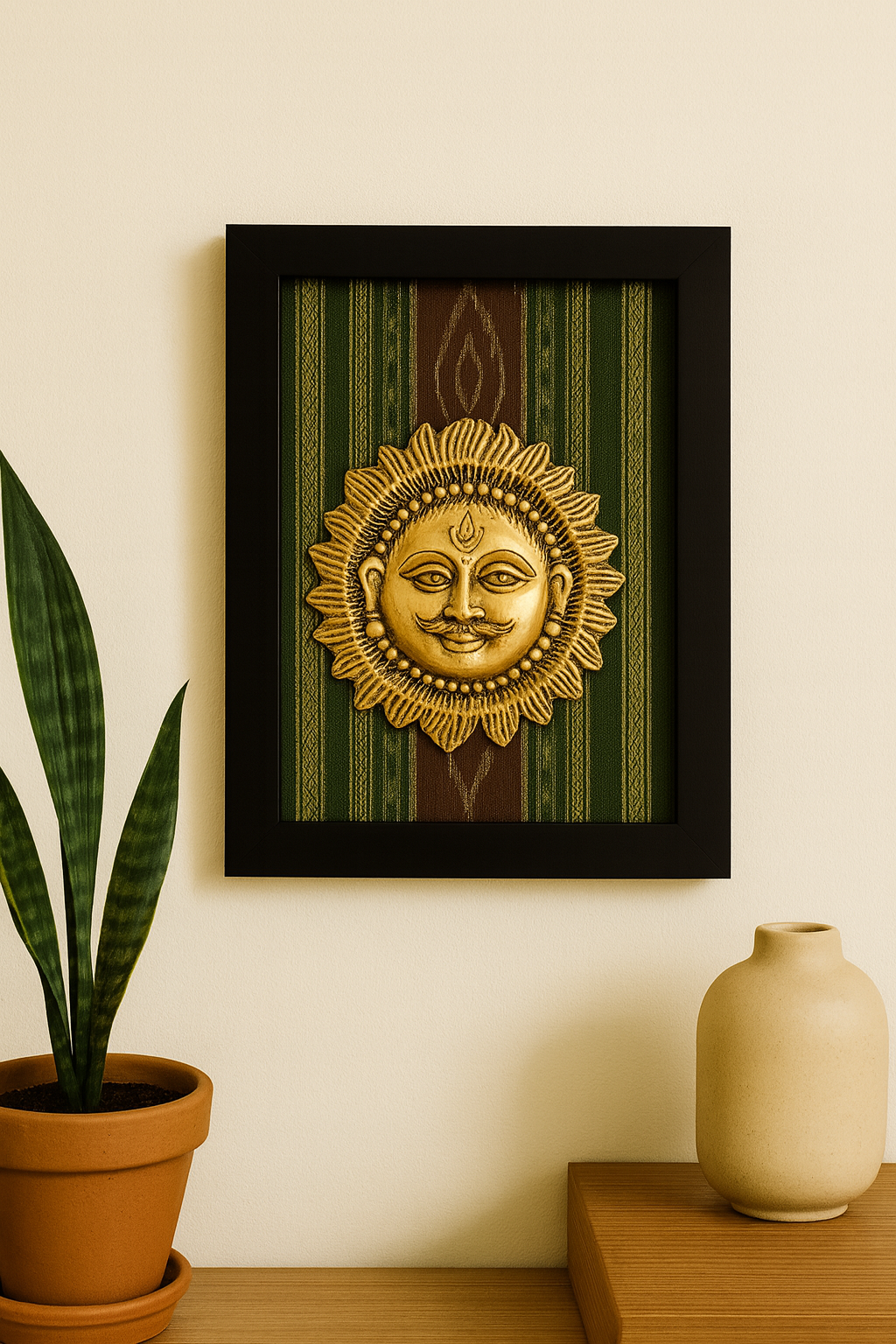 Textile Art with Brass