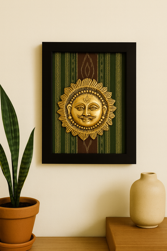 Textile Art with Brass