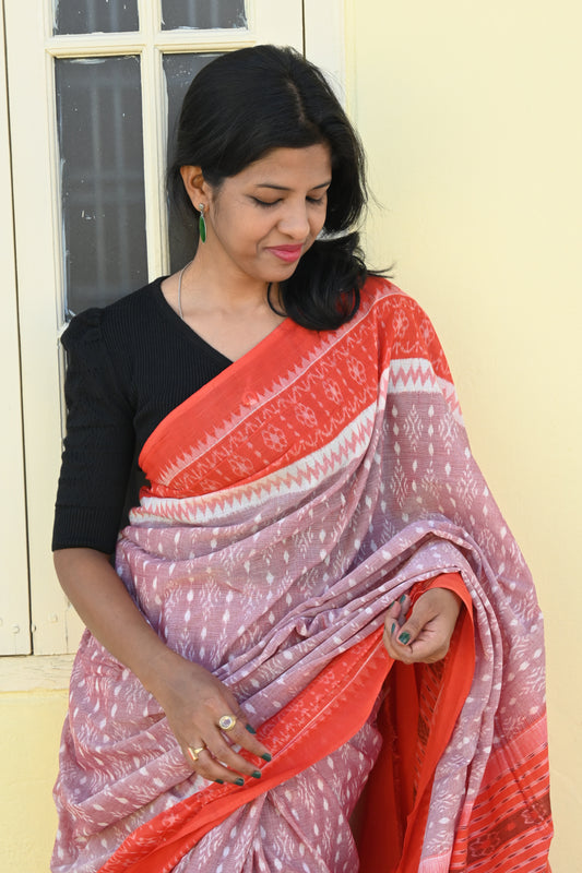 "AmraPrabha" Sambalpuri Cotton Saree