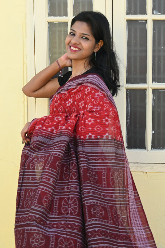 "Sharvari" Sambalpuri Cotton Saree