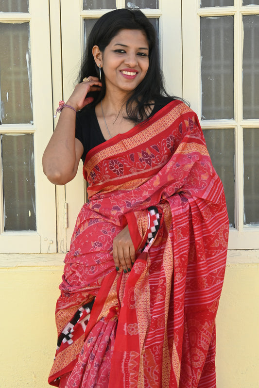 "Kusumika" Sambalpuri Cotton Saree