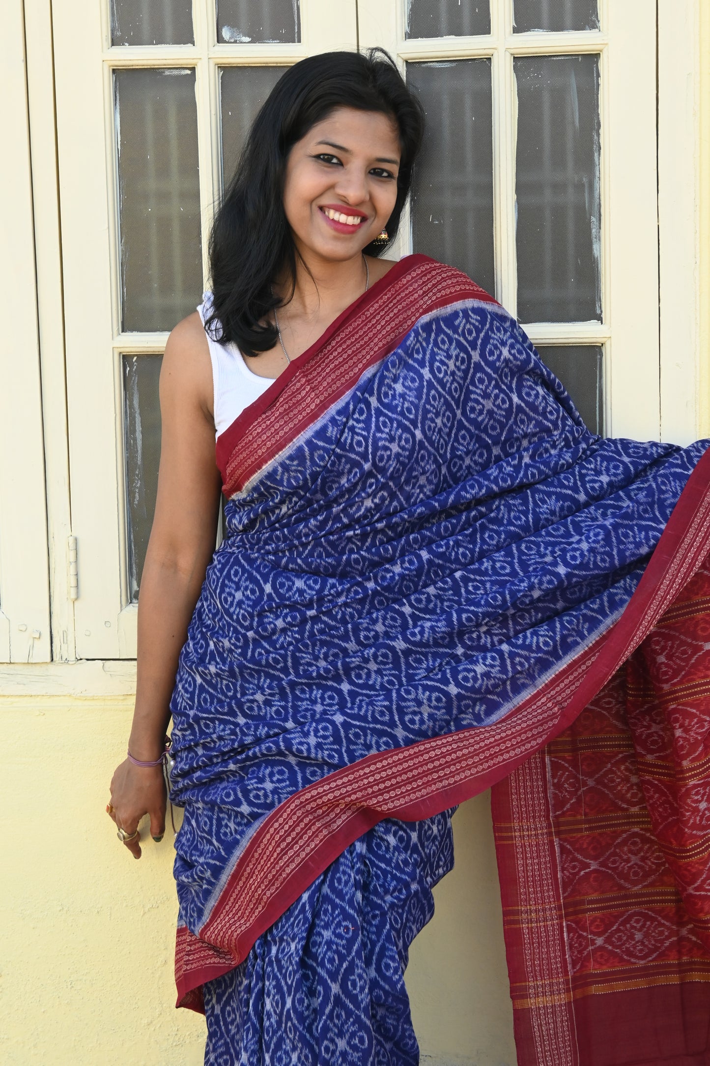 "Neelamrut" Sambalpuri Cotton Saree