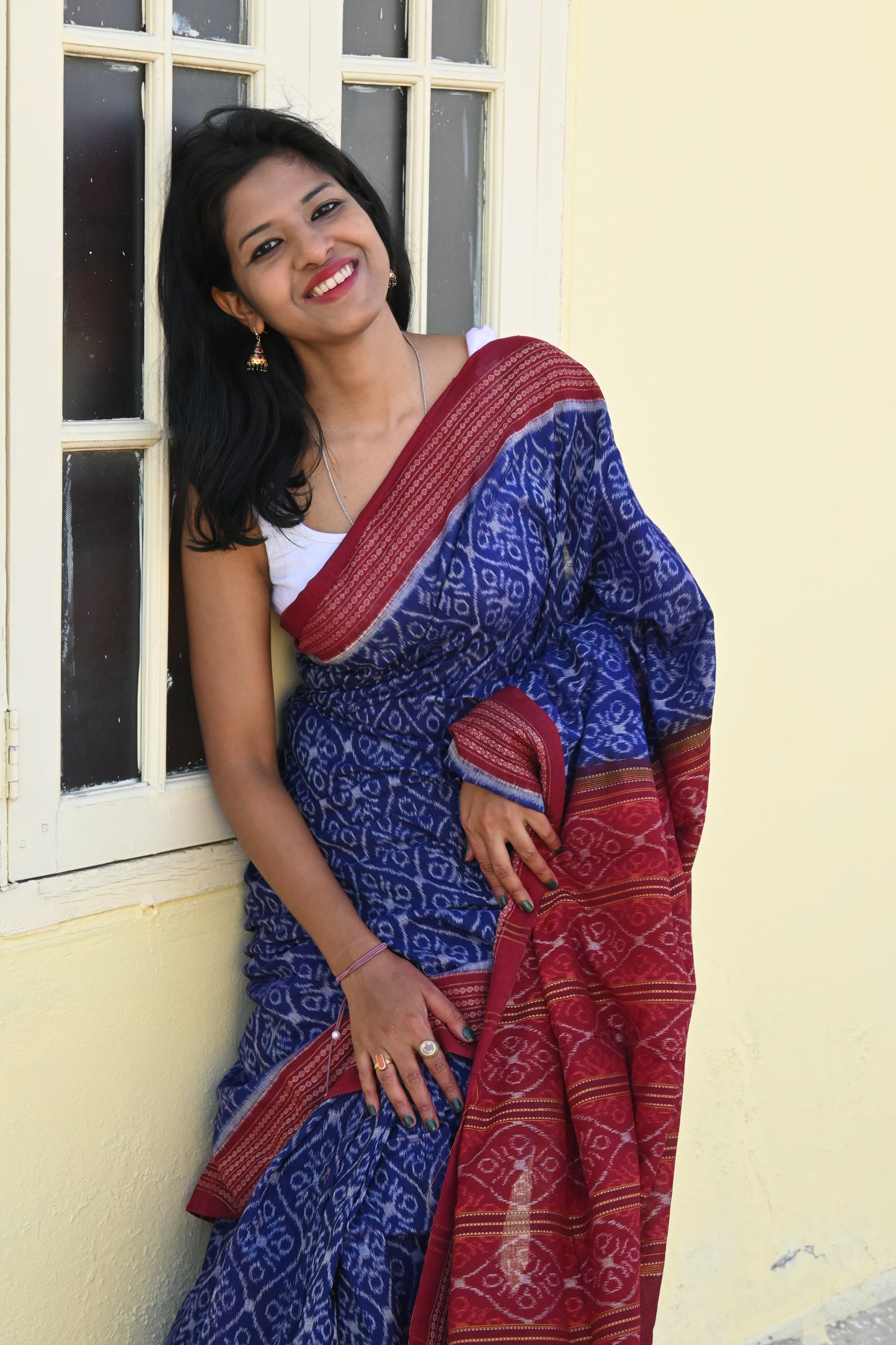 "Neelamrut" Sambalpuri Cotton Saree