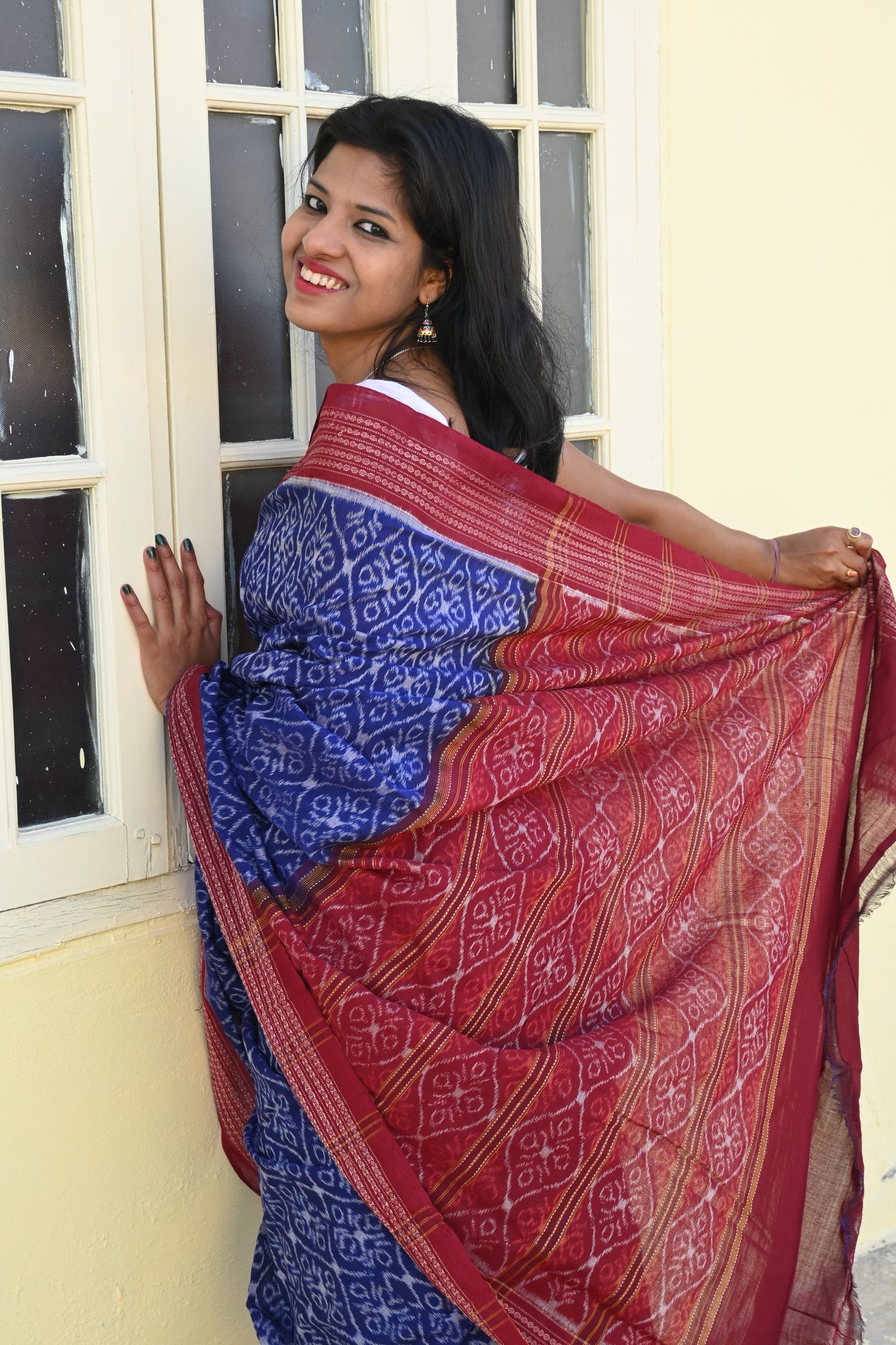 "Neelamrut" Sambalpuri Cotton Saree