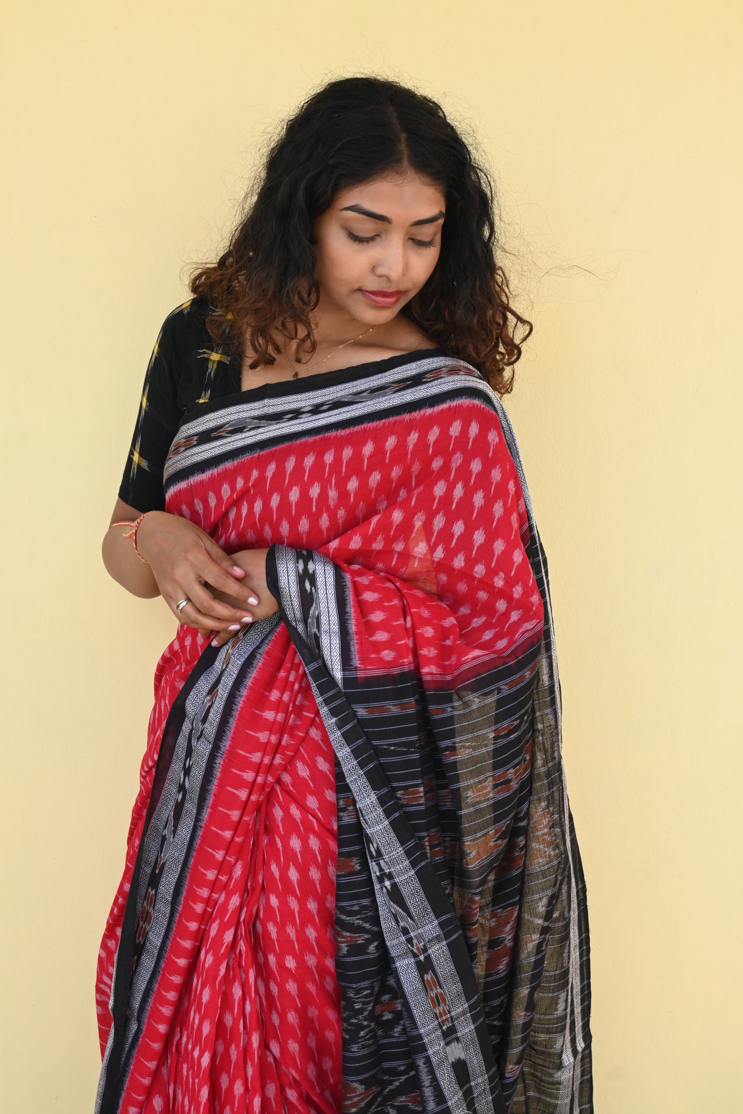 "Raktika" Sambalpuri Cotton Saree