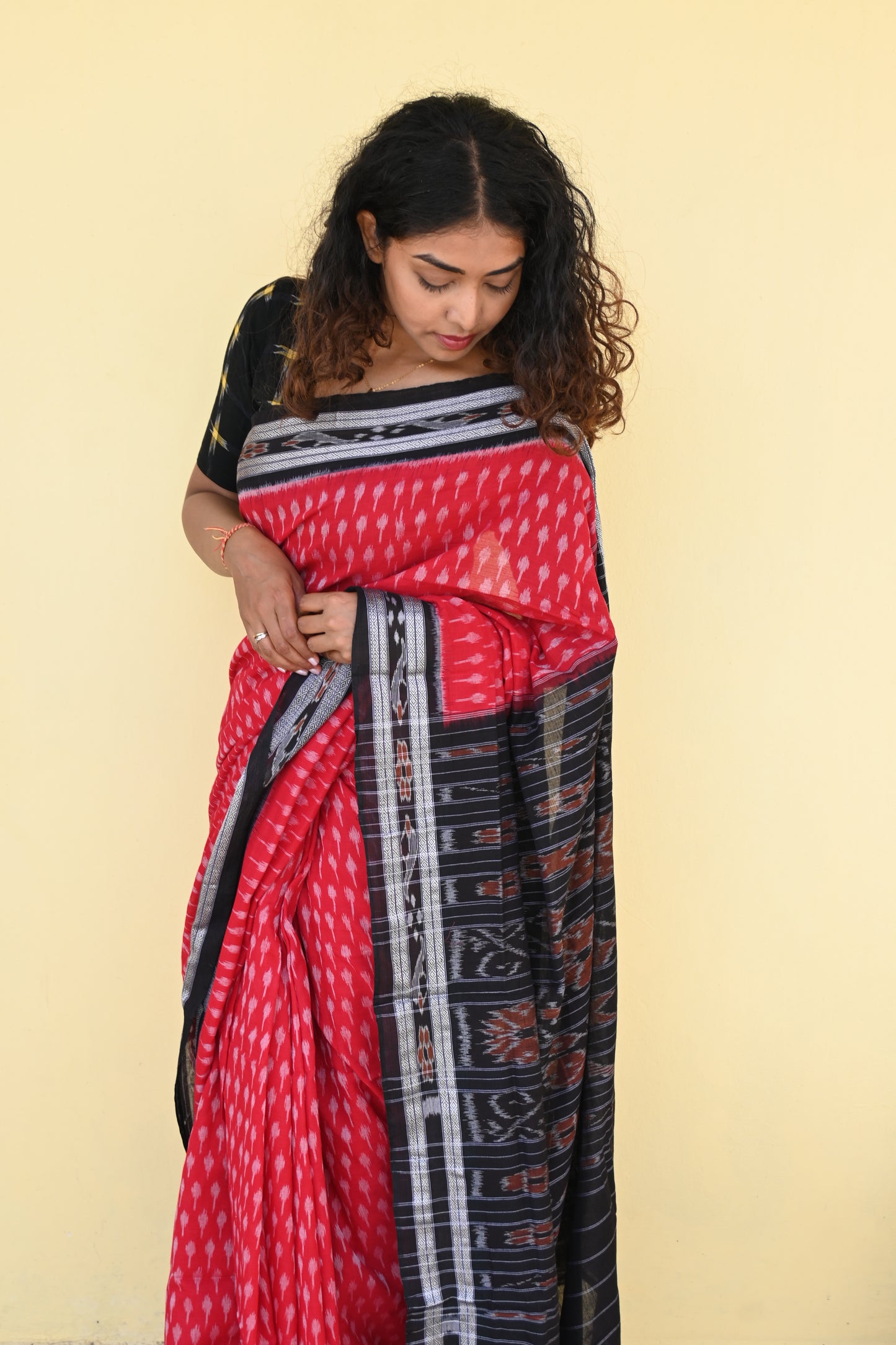 "Raktika" Sambalpuri Cotton Saree