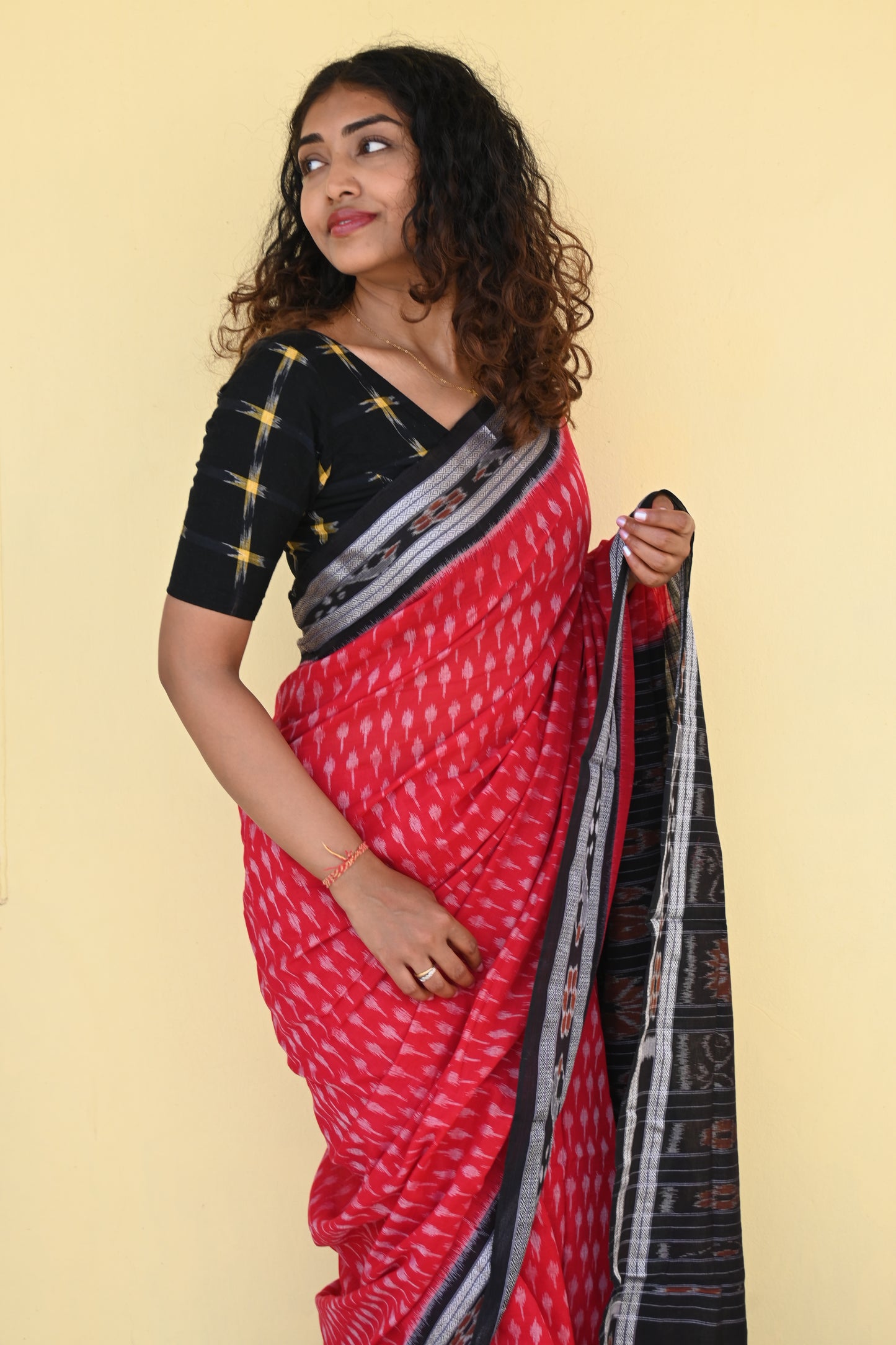 "Raktika" Sambalpuri Cotton Saree