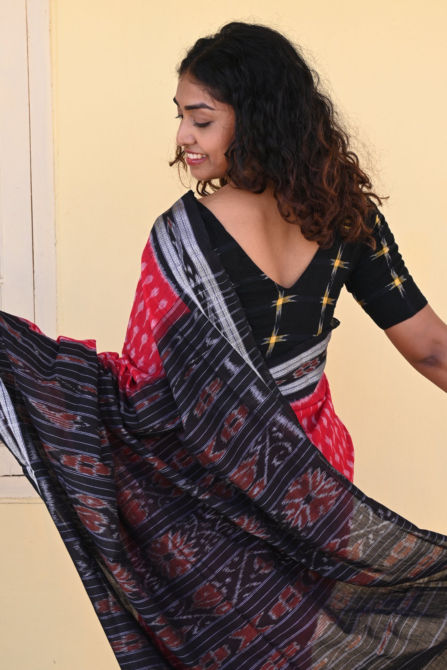 "Raktika" Sambalpuri Cotton Saree