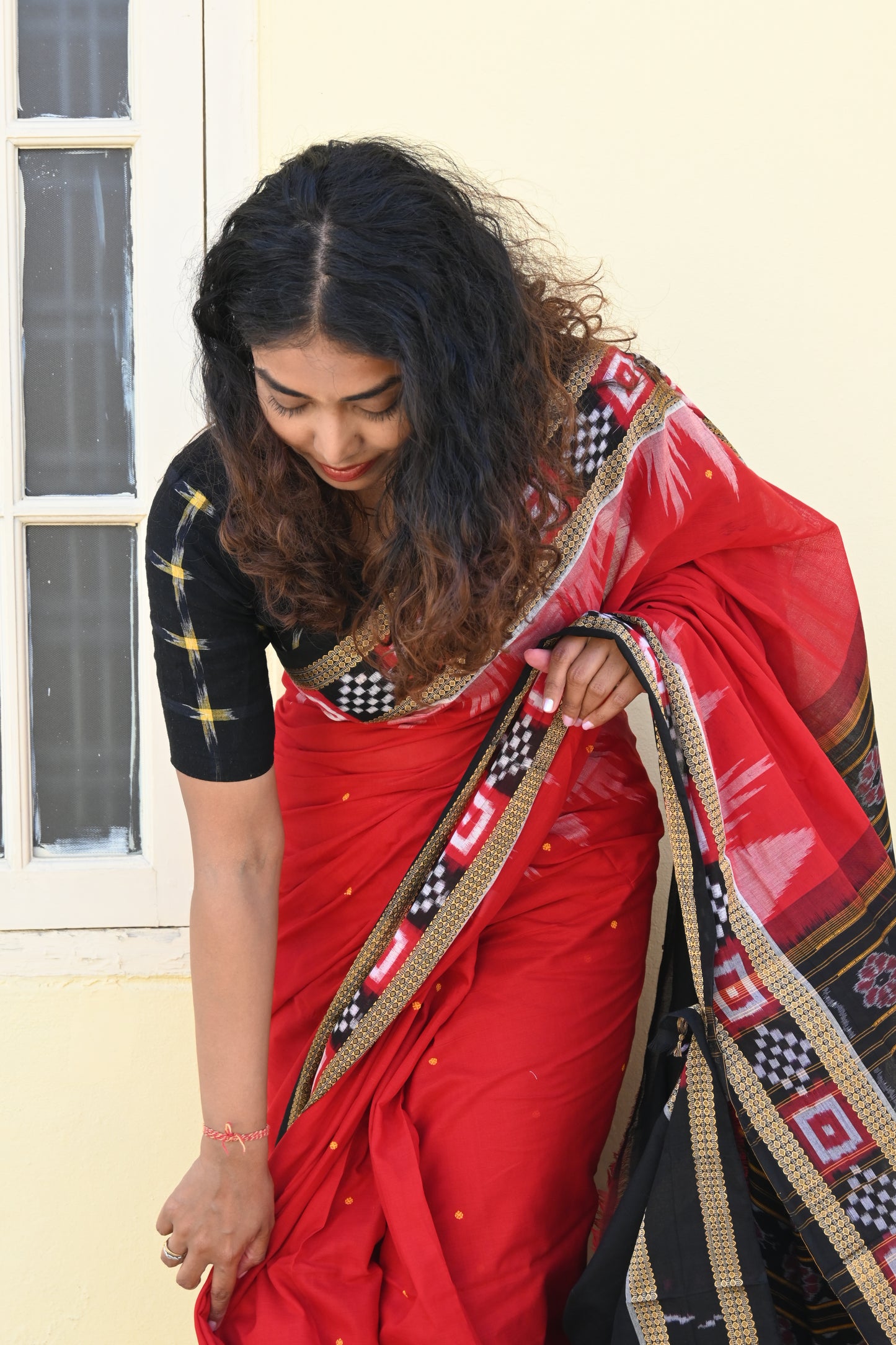 "Rudhira" Sambalpuri Cotton Saree