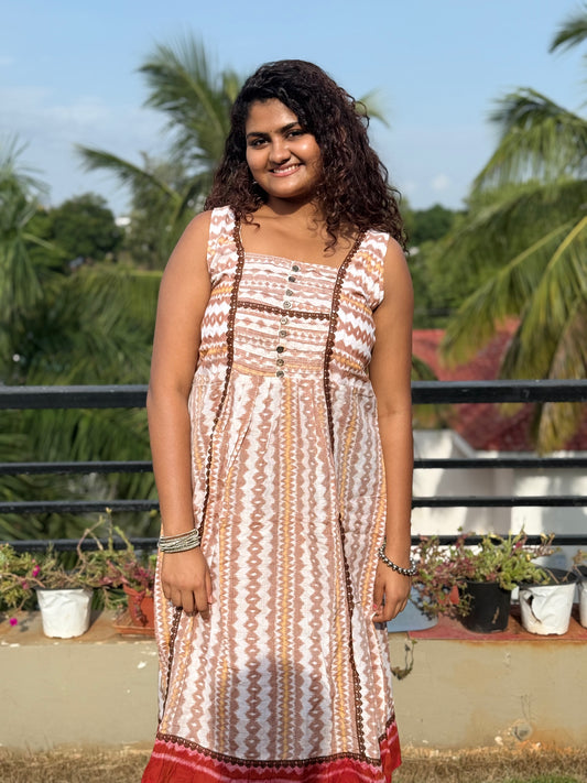 "Chitrakrita" Sambalpuri Dress - Earthyweaves
