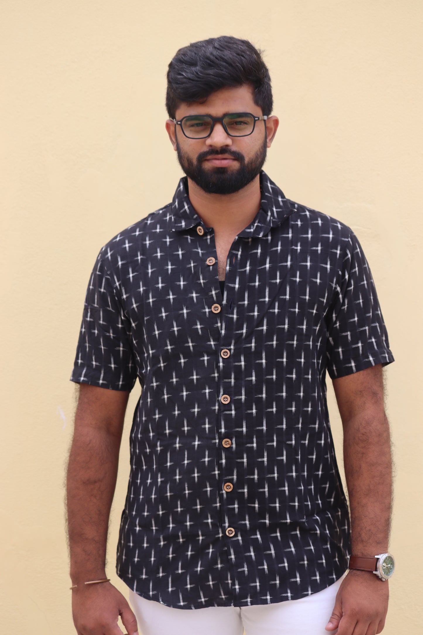 Black Pochampally Unisex Shirt