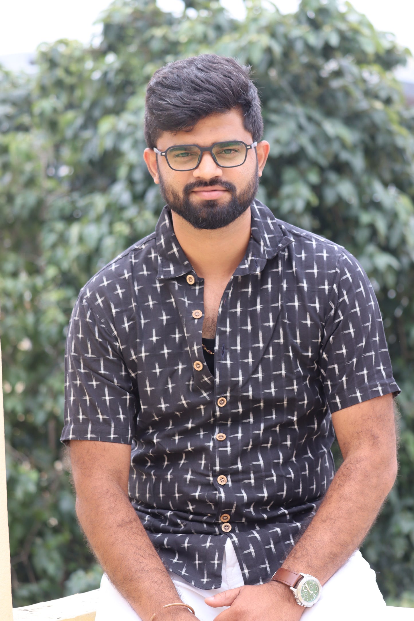Black Pochampally Unisex Shirt