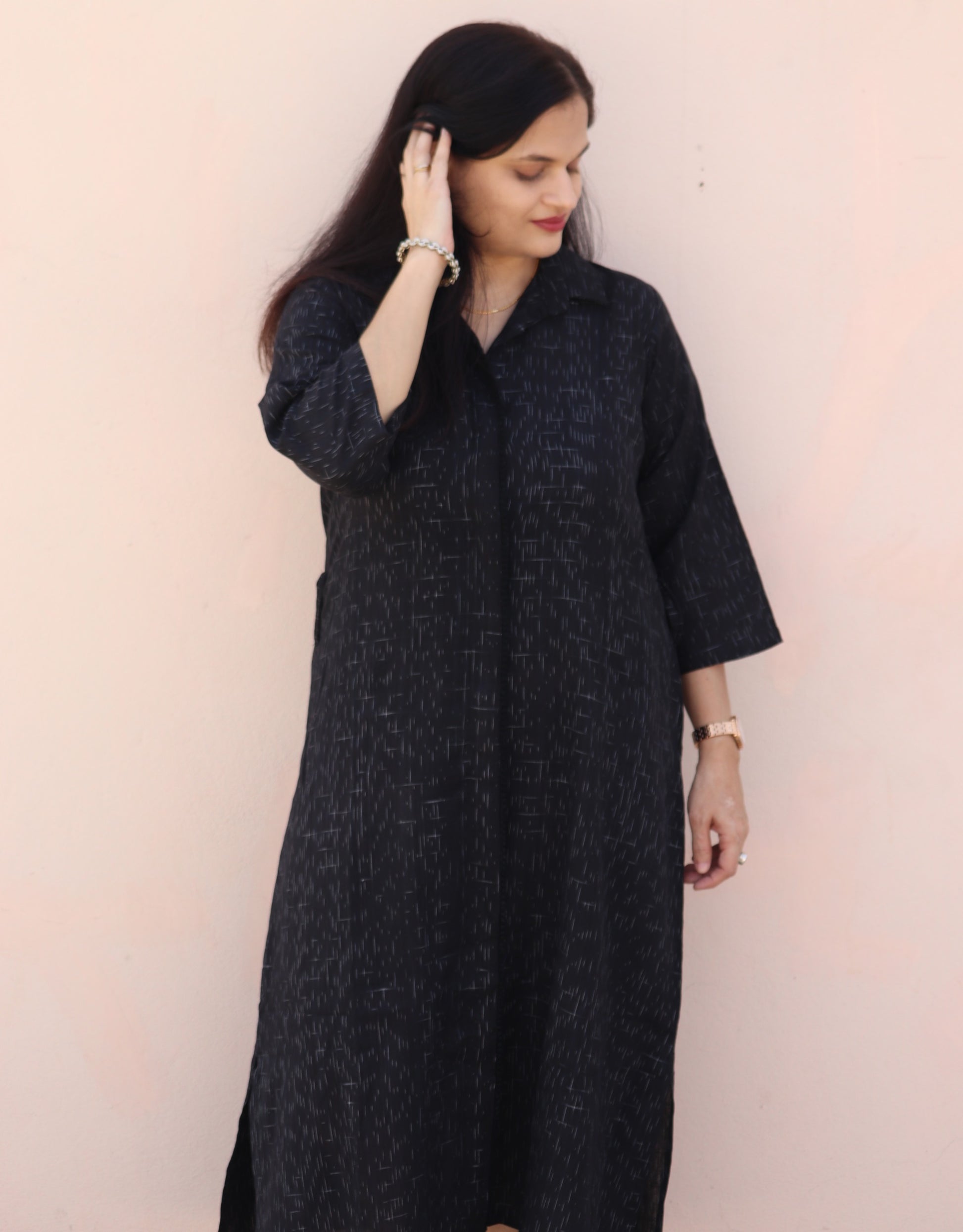 "Nirali" Pochampalle Dress - Earthyweaves