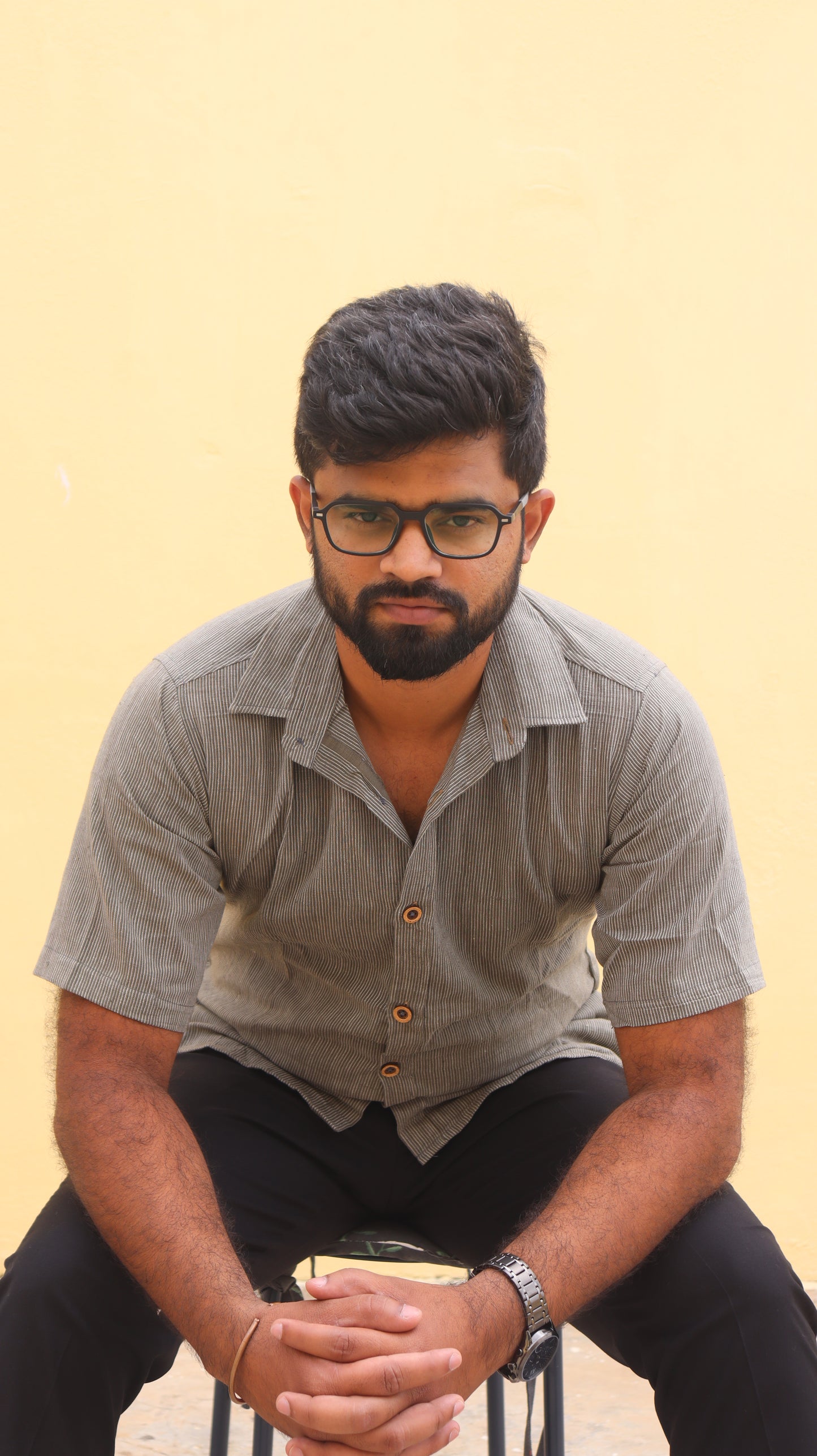 Olive Organic Handloom Cotton Unisex Shirt