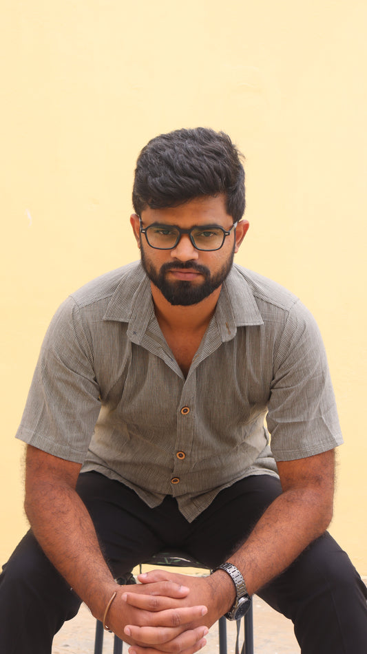 Olive Organic Handloom Cotton Unisex Shirt