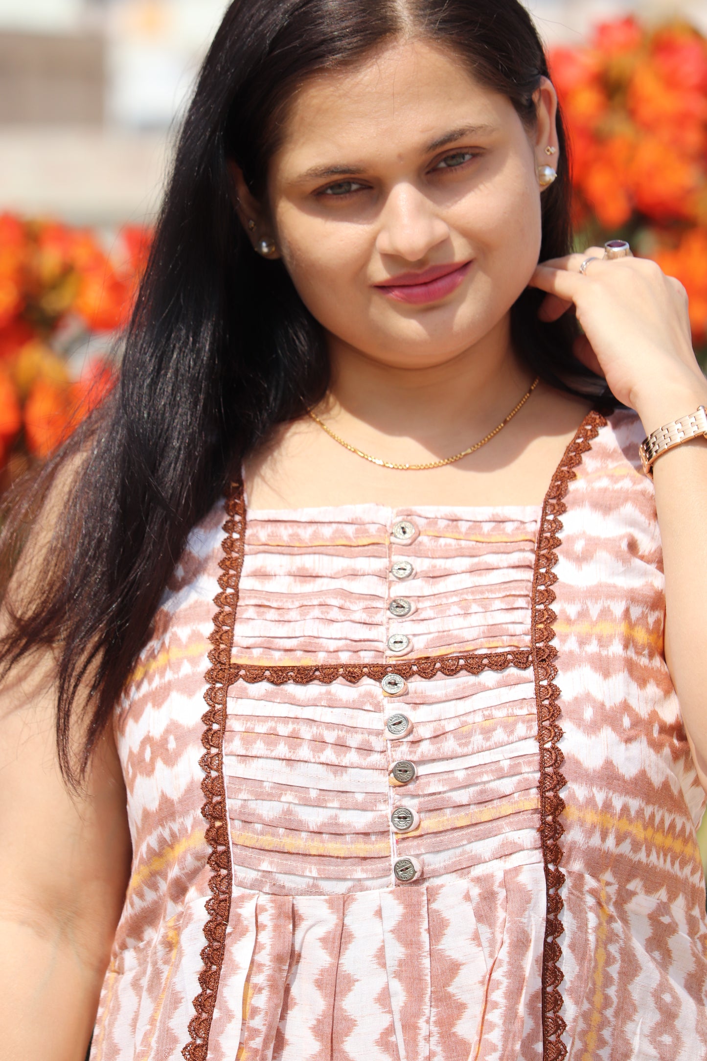 "Chitrakrita" Sambalpuri Dress - Earthyweaves