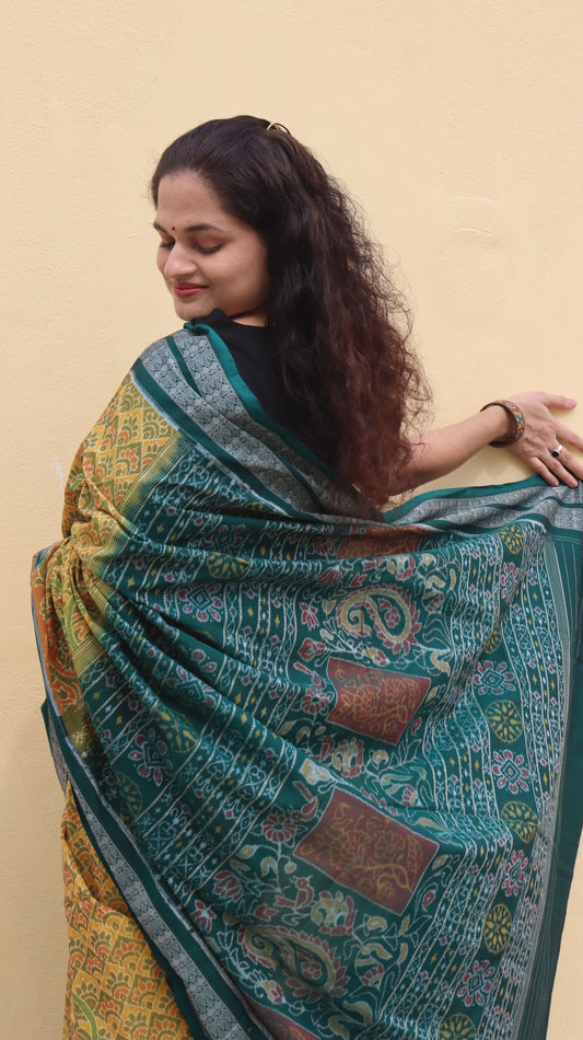 "Kanaka" Sambalpuri Cotton Saree