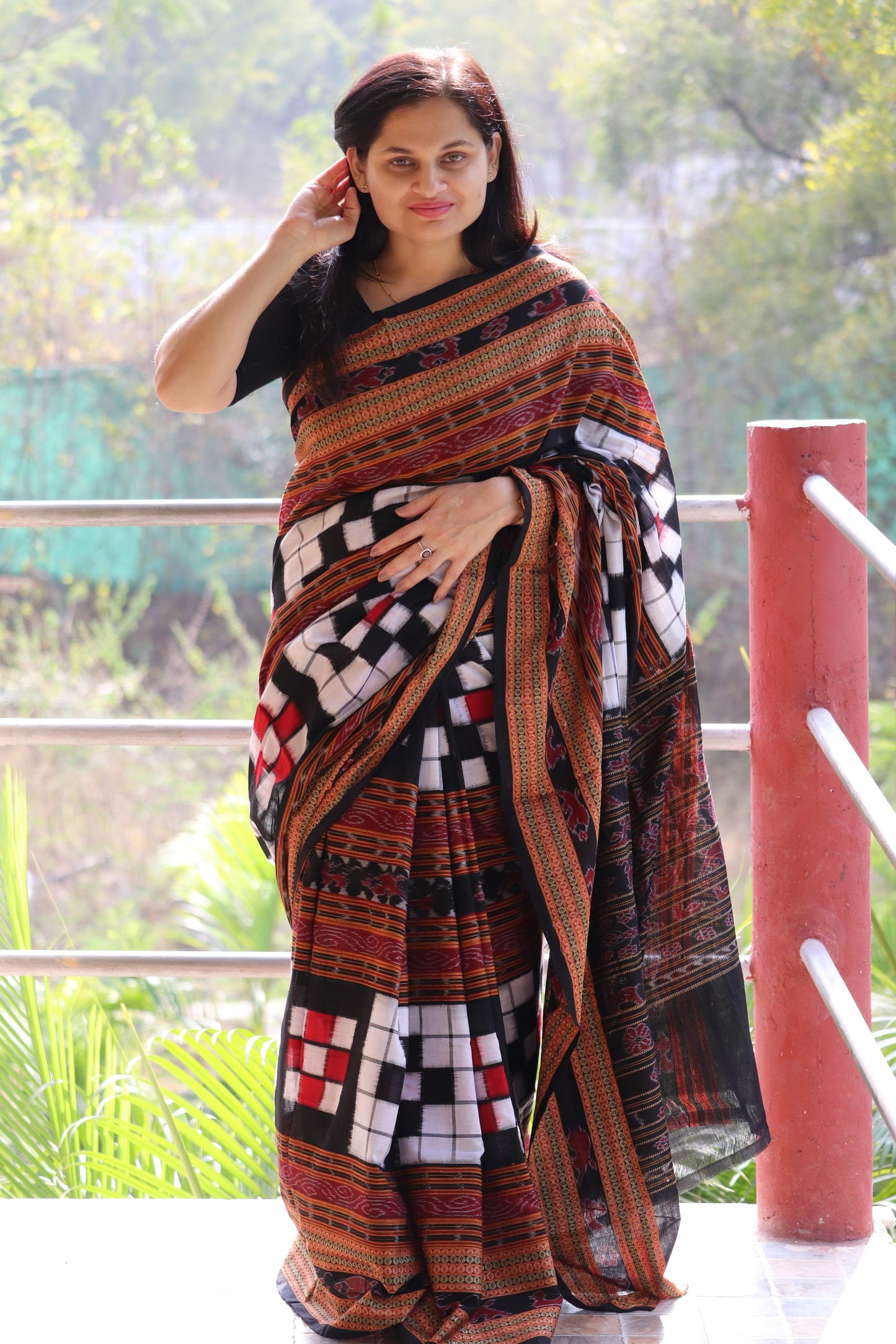 "Triveni" Sambalpuri Saree - Earthyweaves