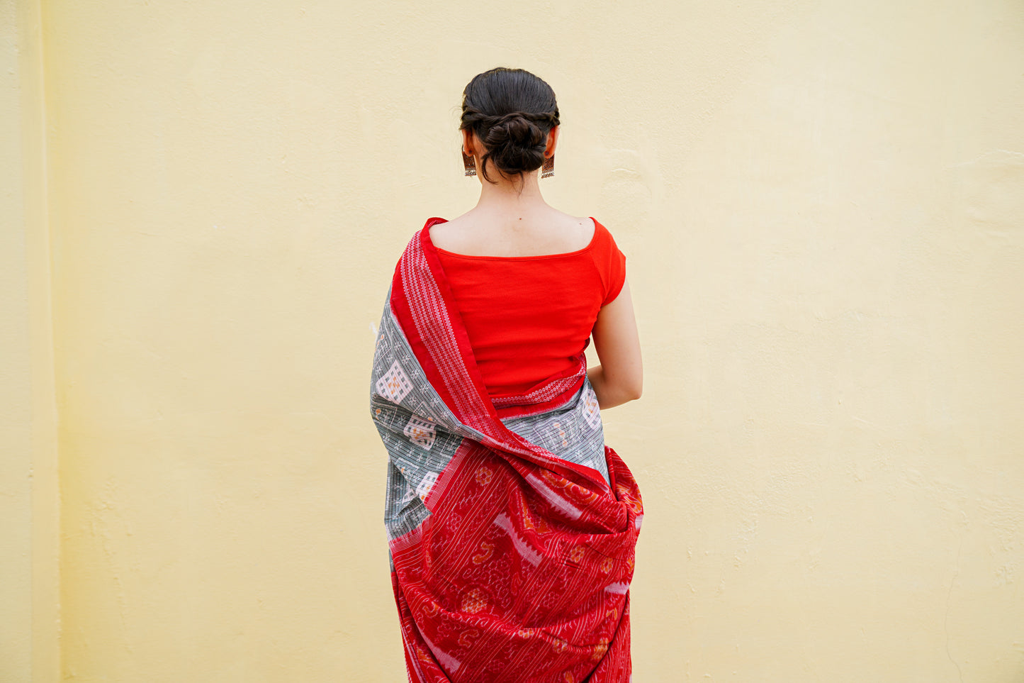 "Tamrarekha" Sambalpuri Cotton Saree