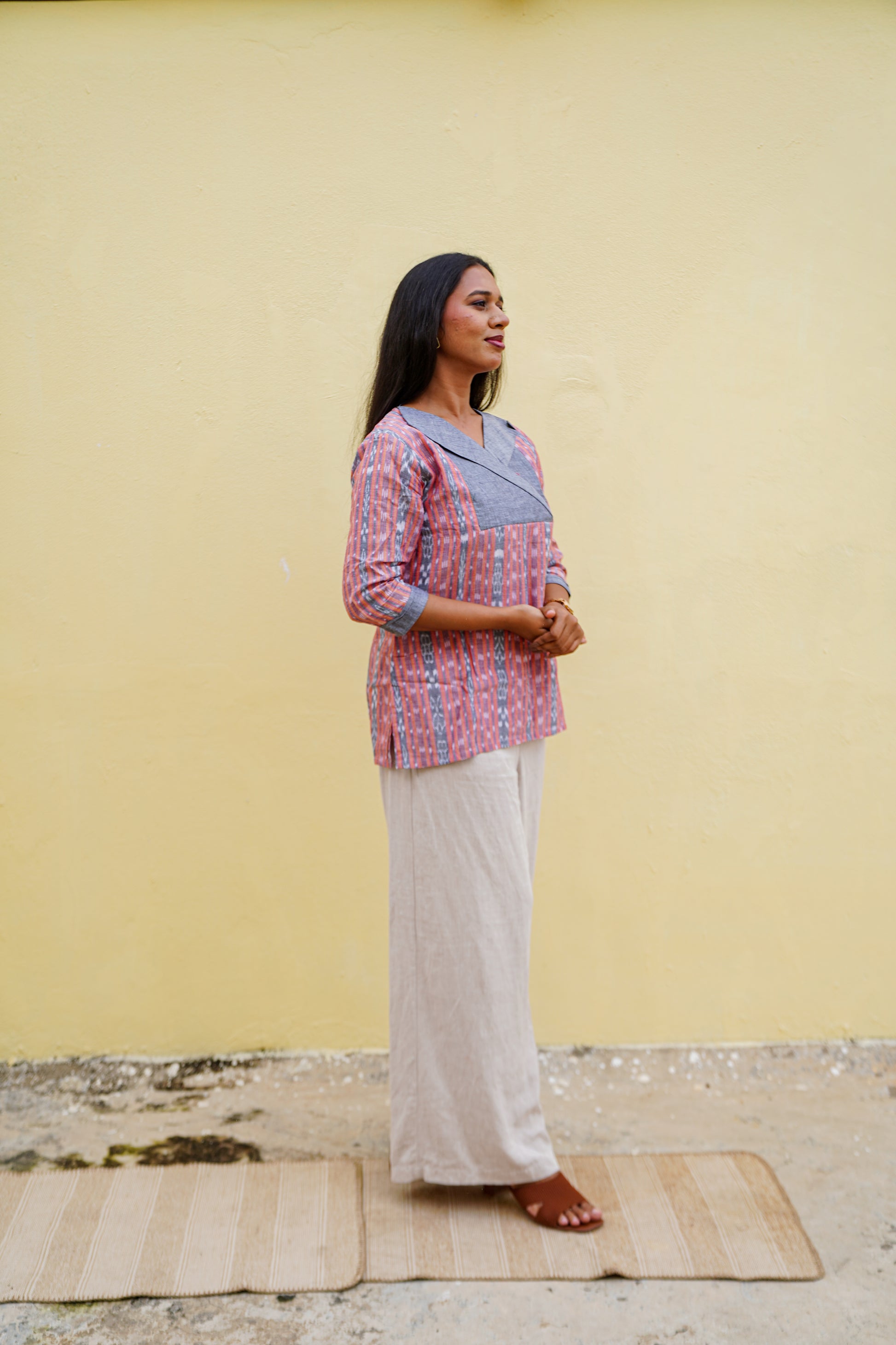 "Niva" Sambalpuri Top - Earthyweaves