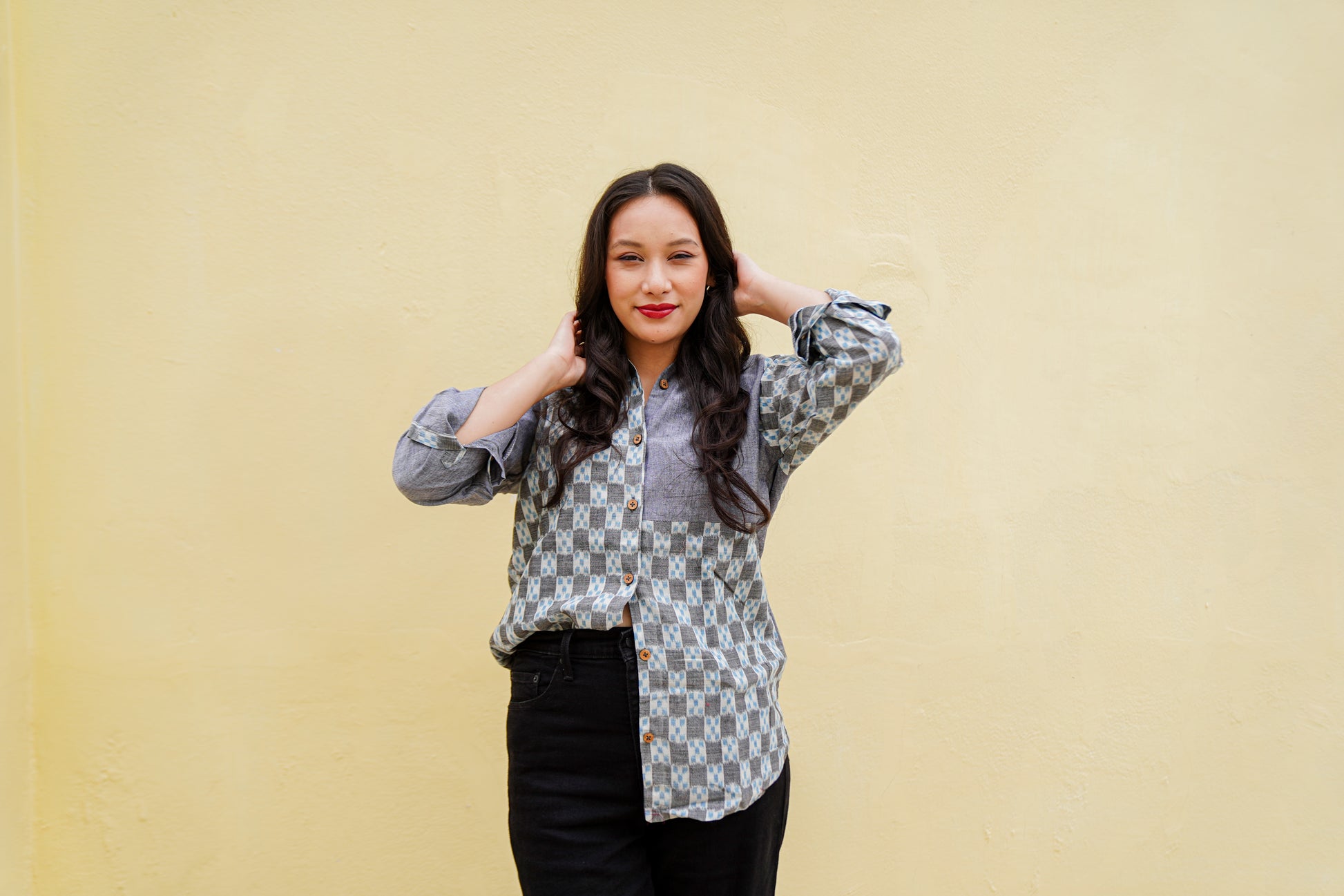 Vyomika Sambalpuri Handloom Shirt - Earthyweaves