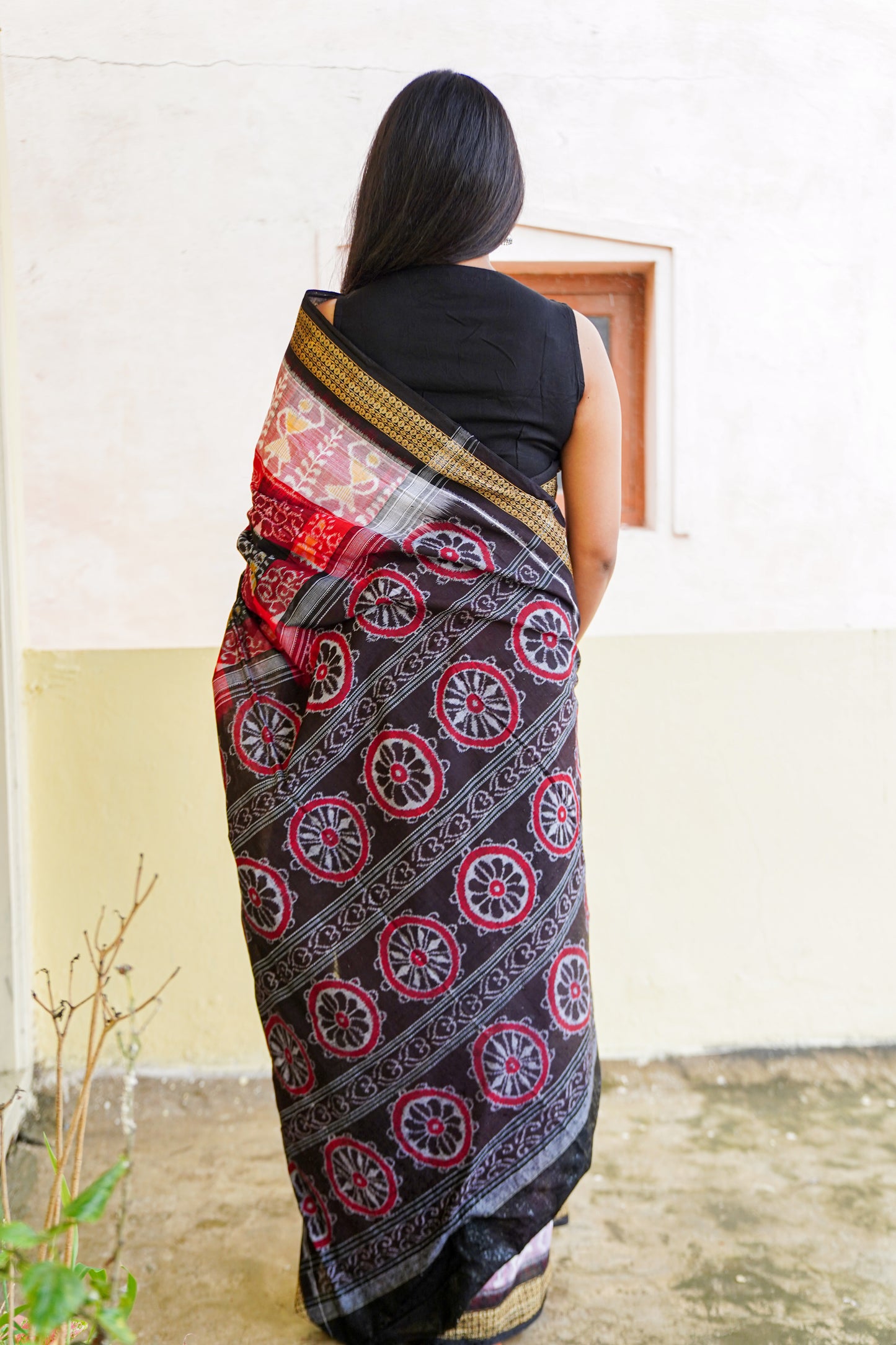 "Rangashree" Sambalpuri Cotton Saree - Earthyweaves