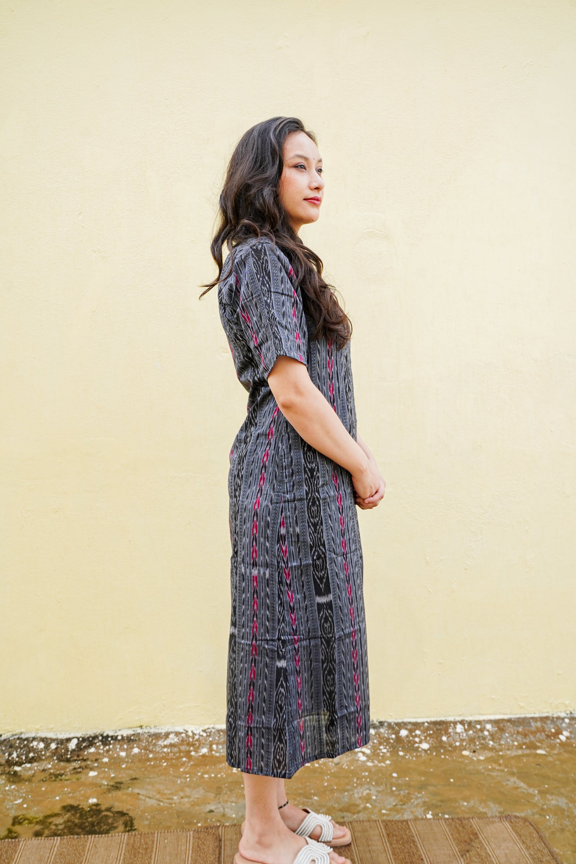 "Agnija" Sambalpuri Dress - Earthyweaves